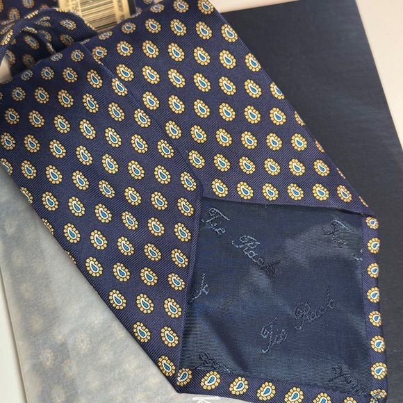 Tie Rack - Angelo Bosani silk tie with teardrop pattern in brand new condition. - Picture 7 of 7